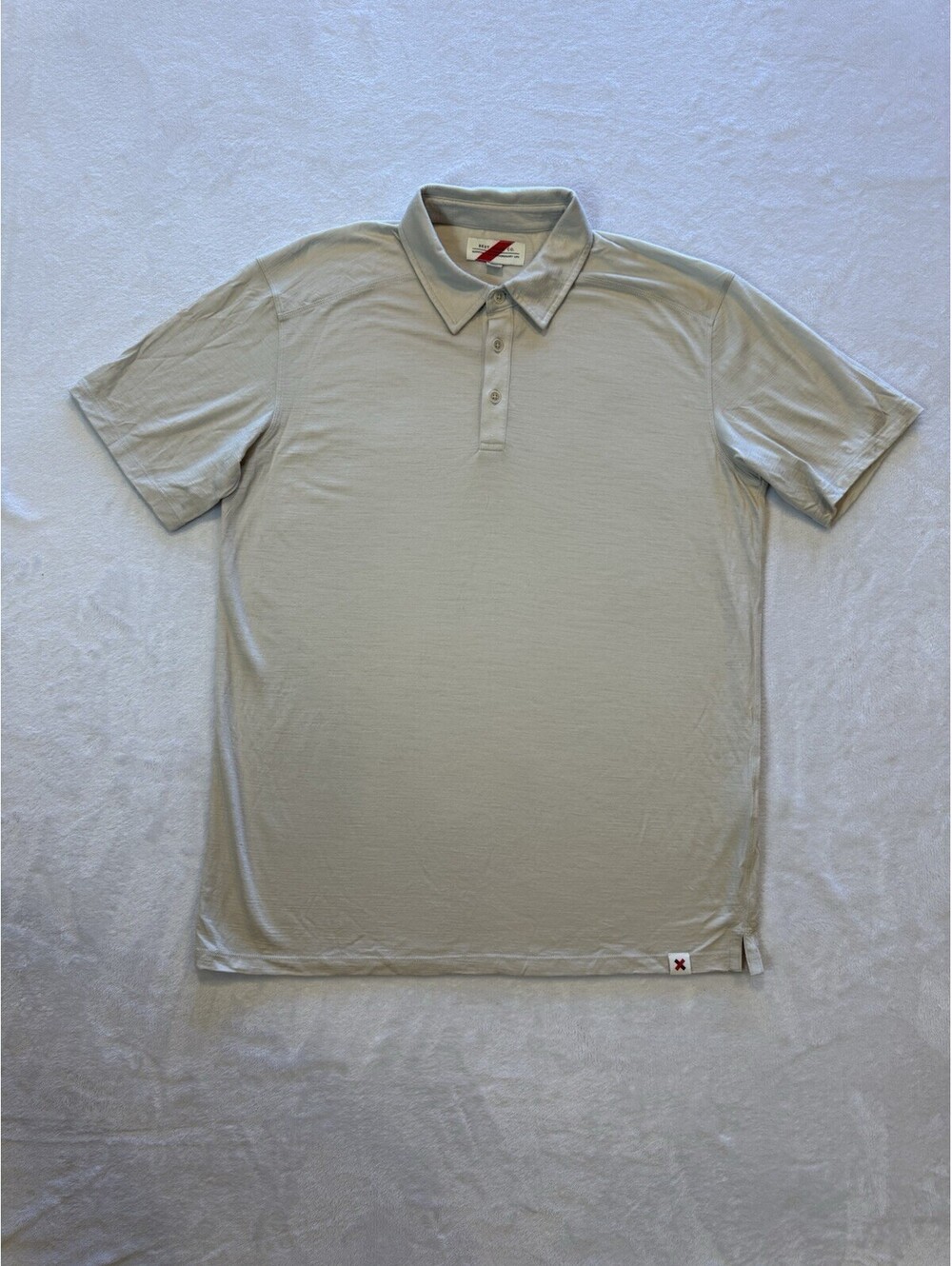 Best Made Co Mens Large Tan 100% Merino Wool Everyday Polo Shirt